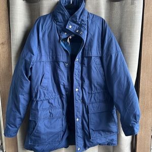 Vintage down Fieldmaster coat with removable hood. size large tall